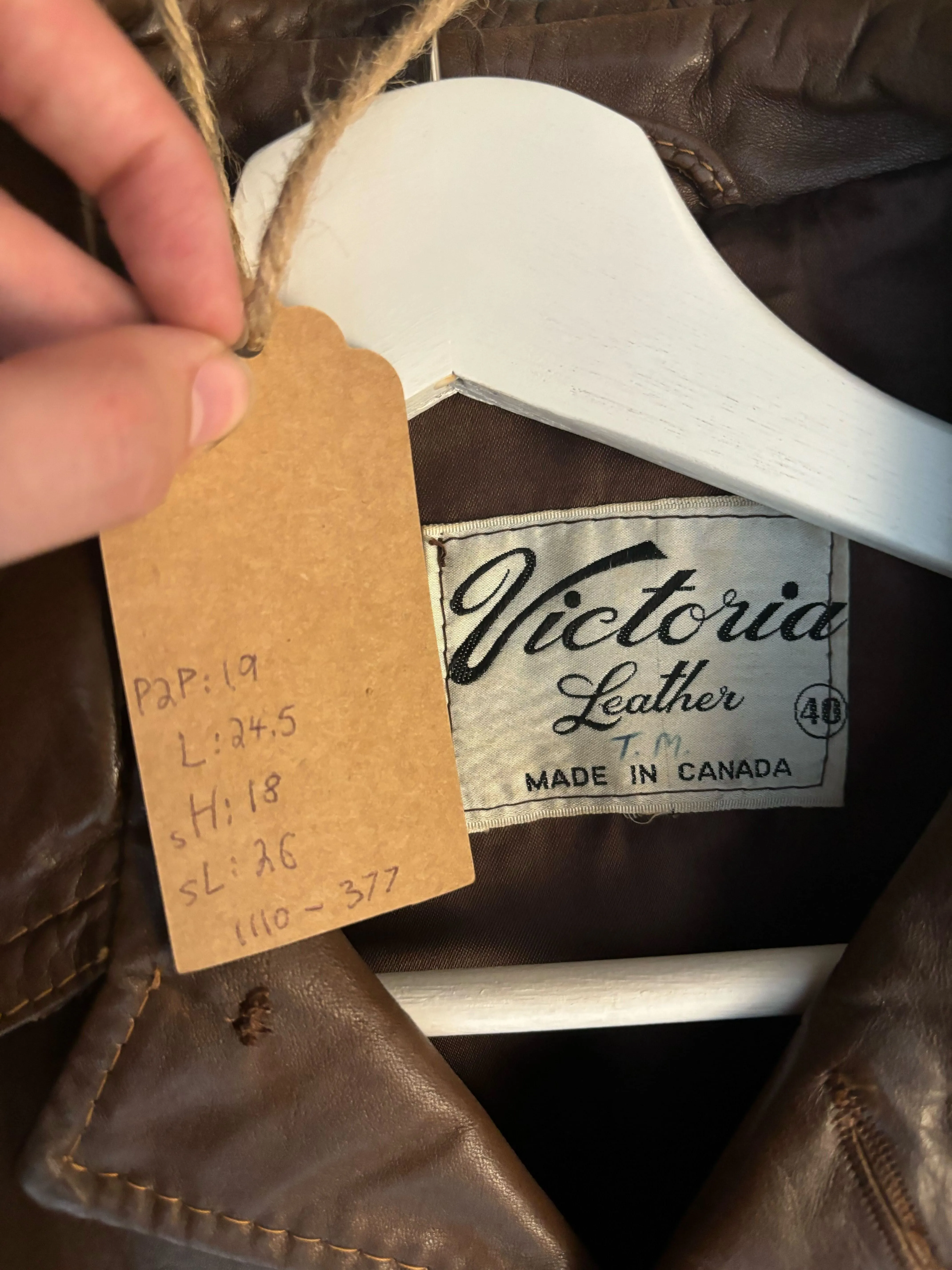 1970's Brown Leather Jacket