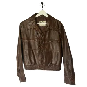 1970's Brown Leather Jacket