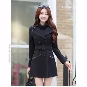 2023 Spring Autumn Trench Coats Women Slim Double Breasted Ladies Overcoat Long Female Windbreakers Red Navy Camel Outerwear