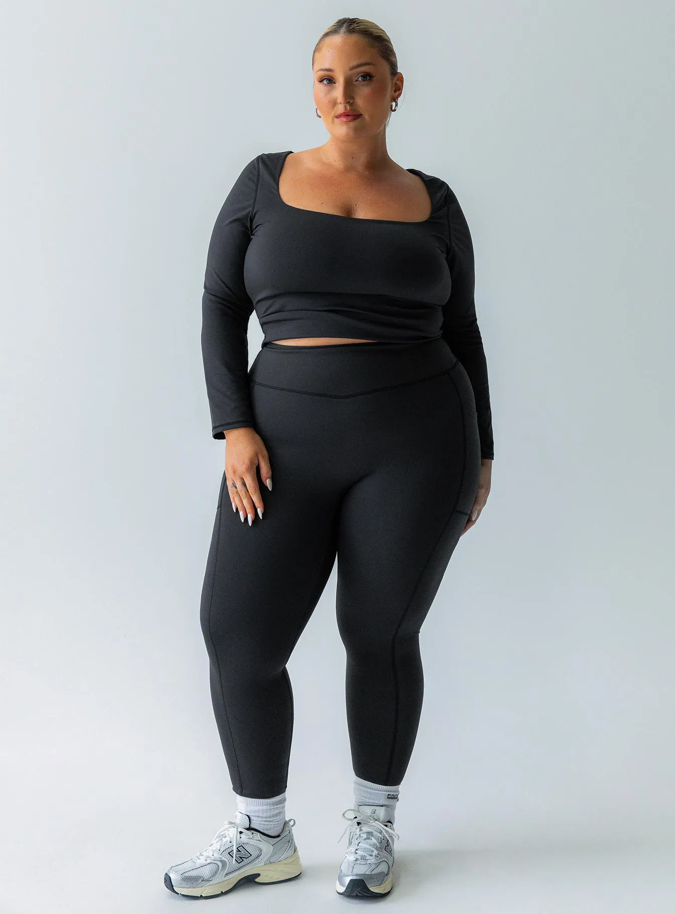 Achieve Activewear Leggings Black Curve