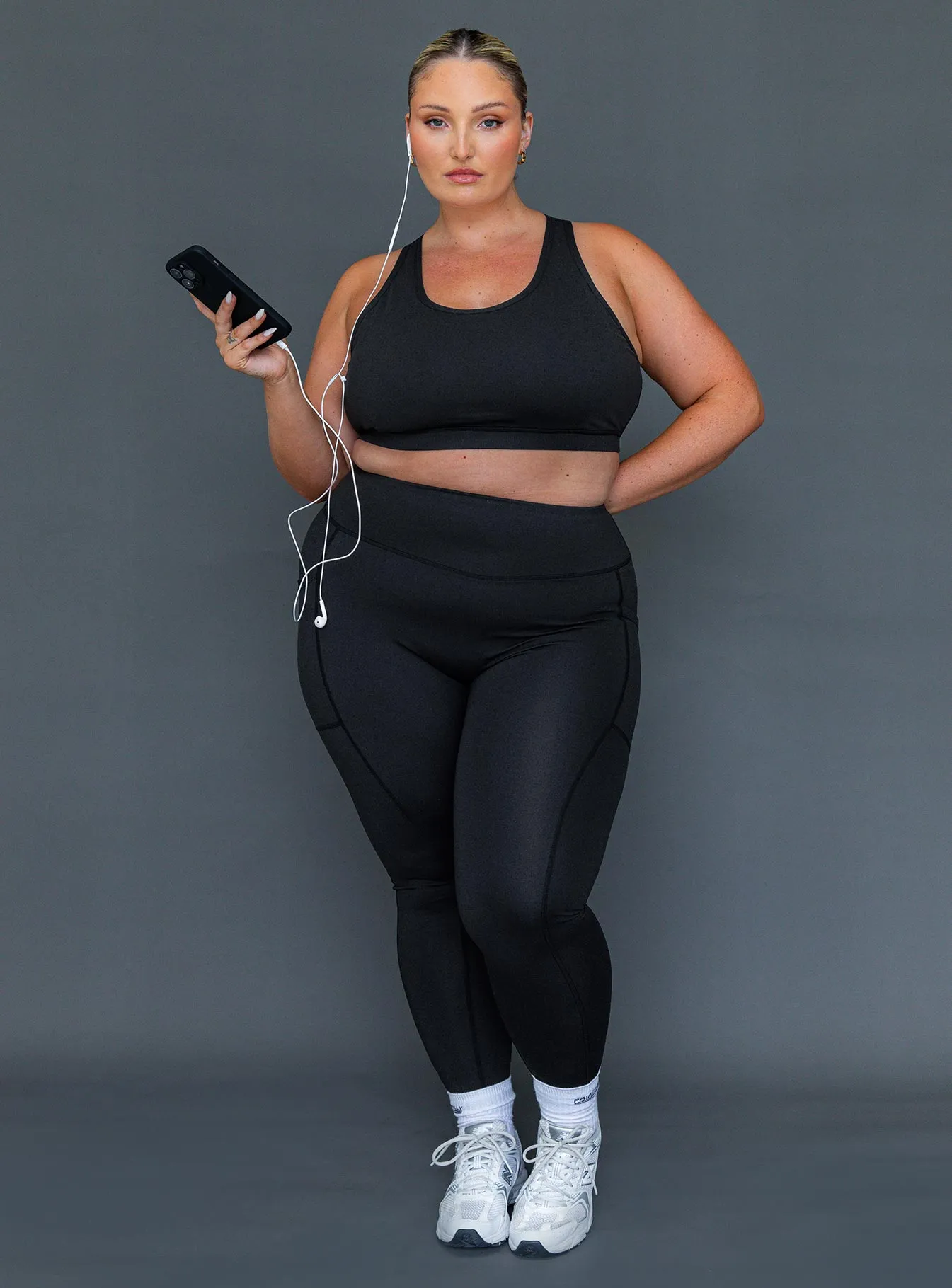 Achieve Activewear Leggings Black Curve