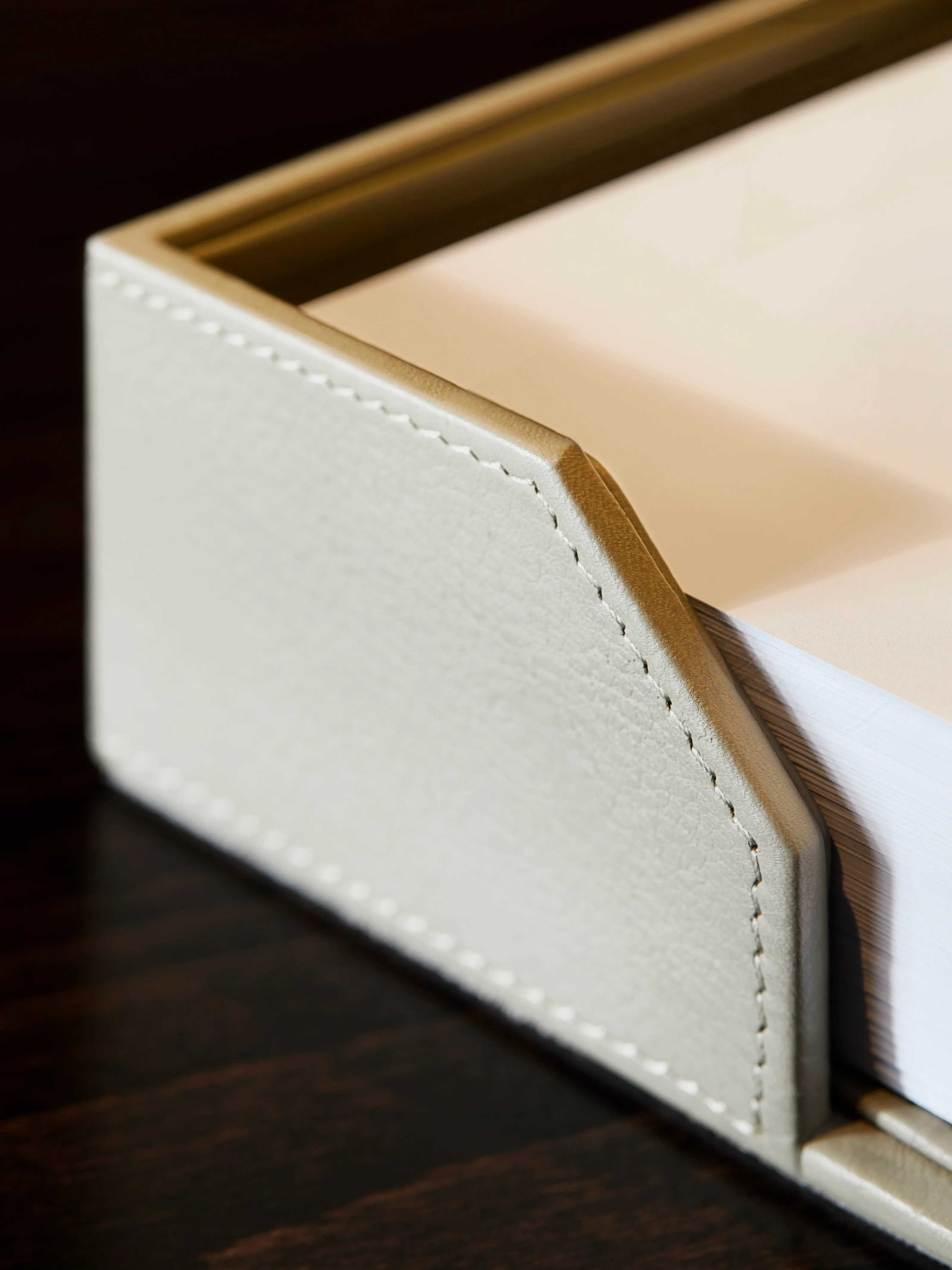 Adler Leather Memo Pad - Sand