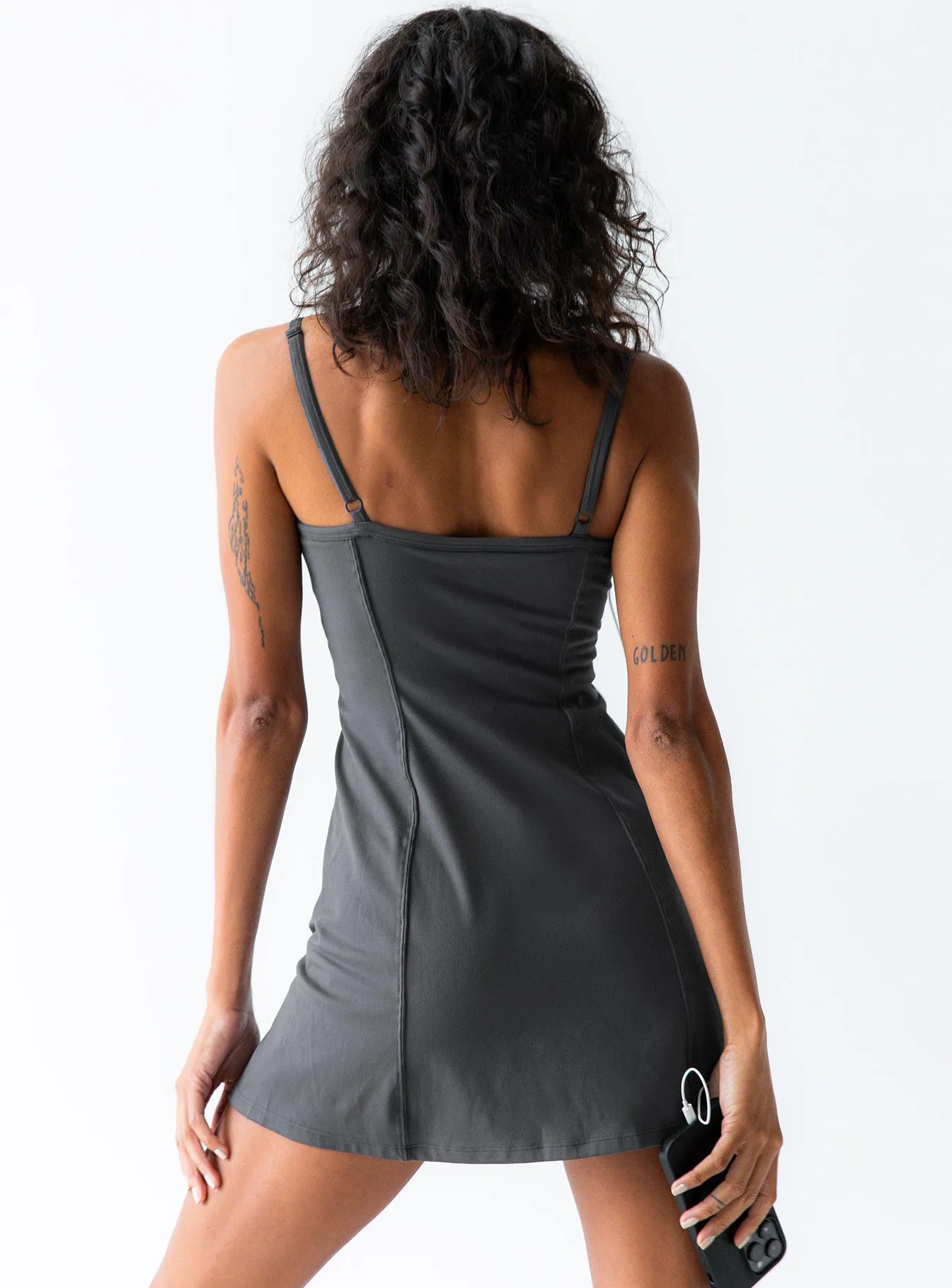 Ambition Activewear Mini Dress Grey