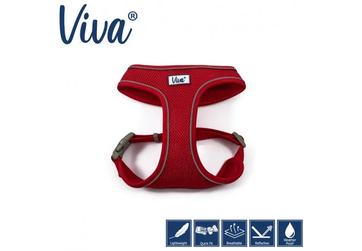 Ancol - Viva Comfort Mesh Harness - Red - XSmall (28-40cm)