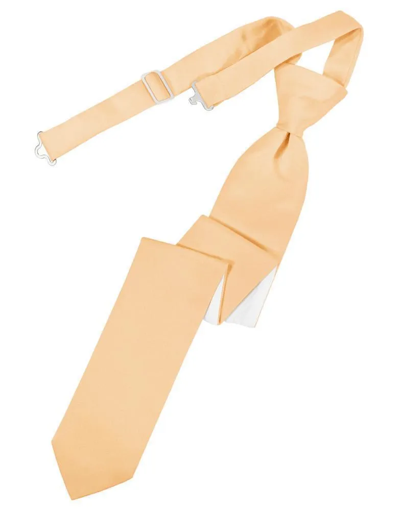 Apricot Luxury Satin Skinny Necktie