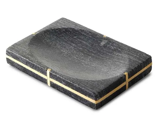 Black Marble Vintage Luxe Bath Accessories