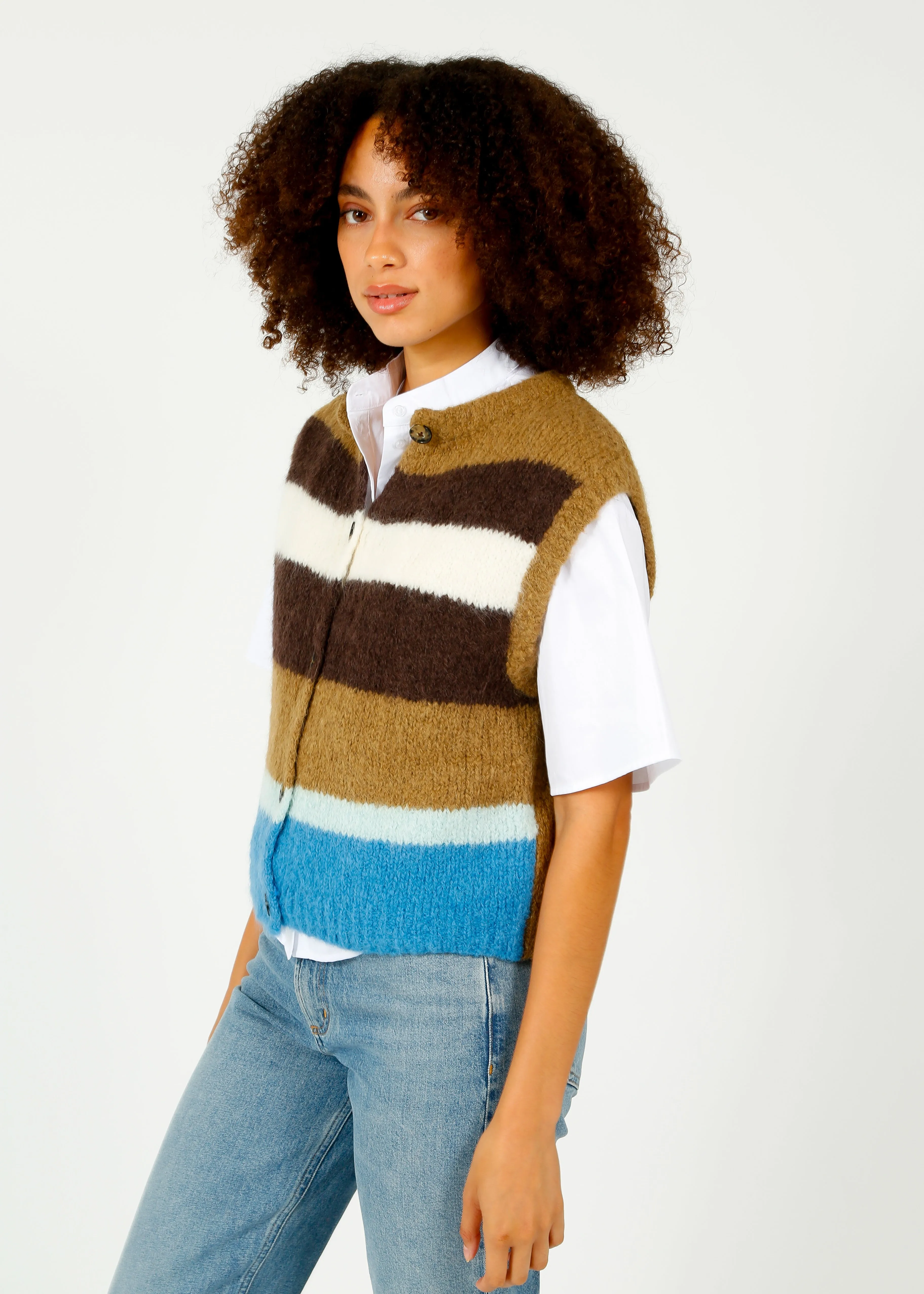 BR Abogi Knit Vest in Multi