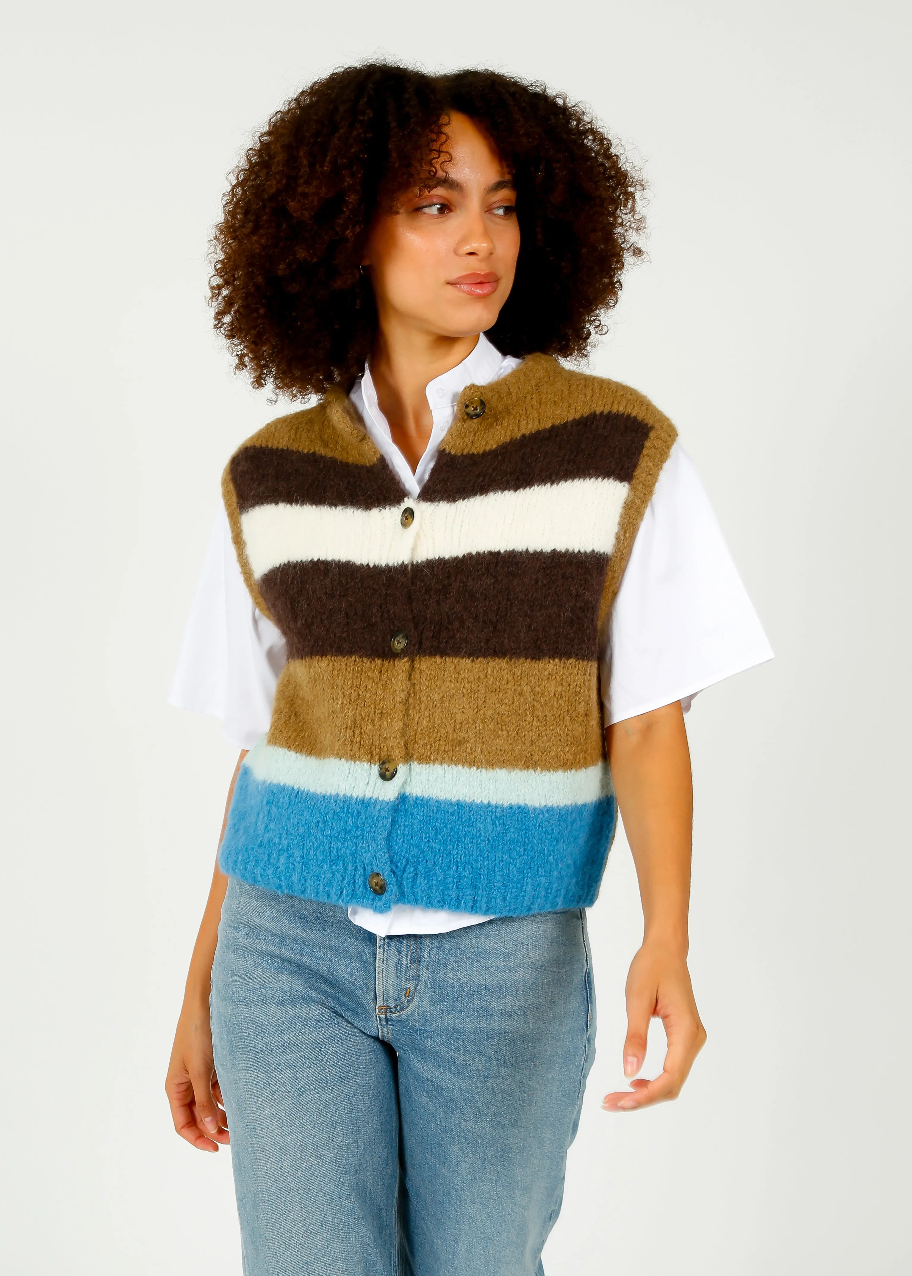 BR Abogi Knit Vest in Multi