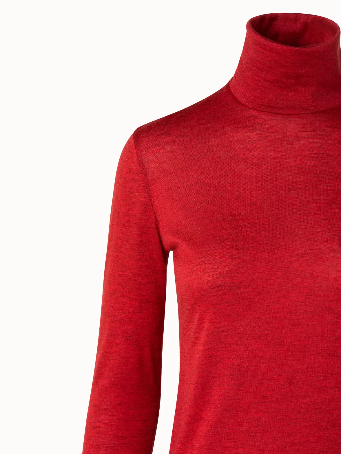 Cashmere Silk Jersey Mockneck