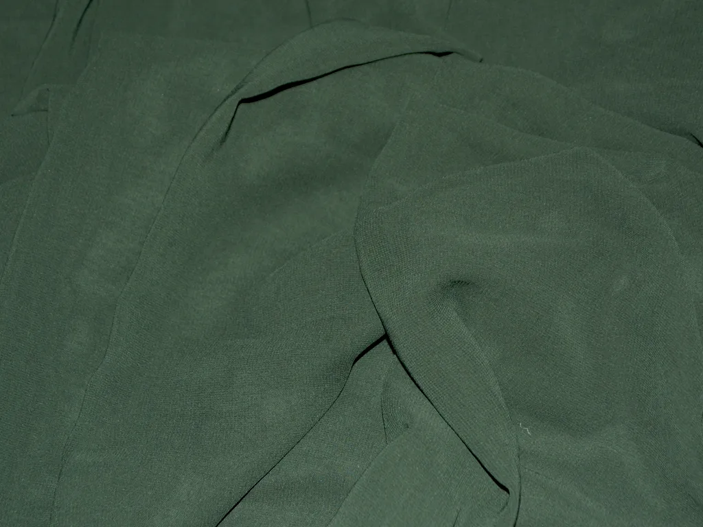 Castleton Green Plain Georgette Fabric (Wholesale)