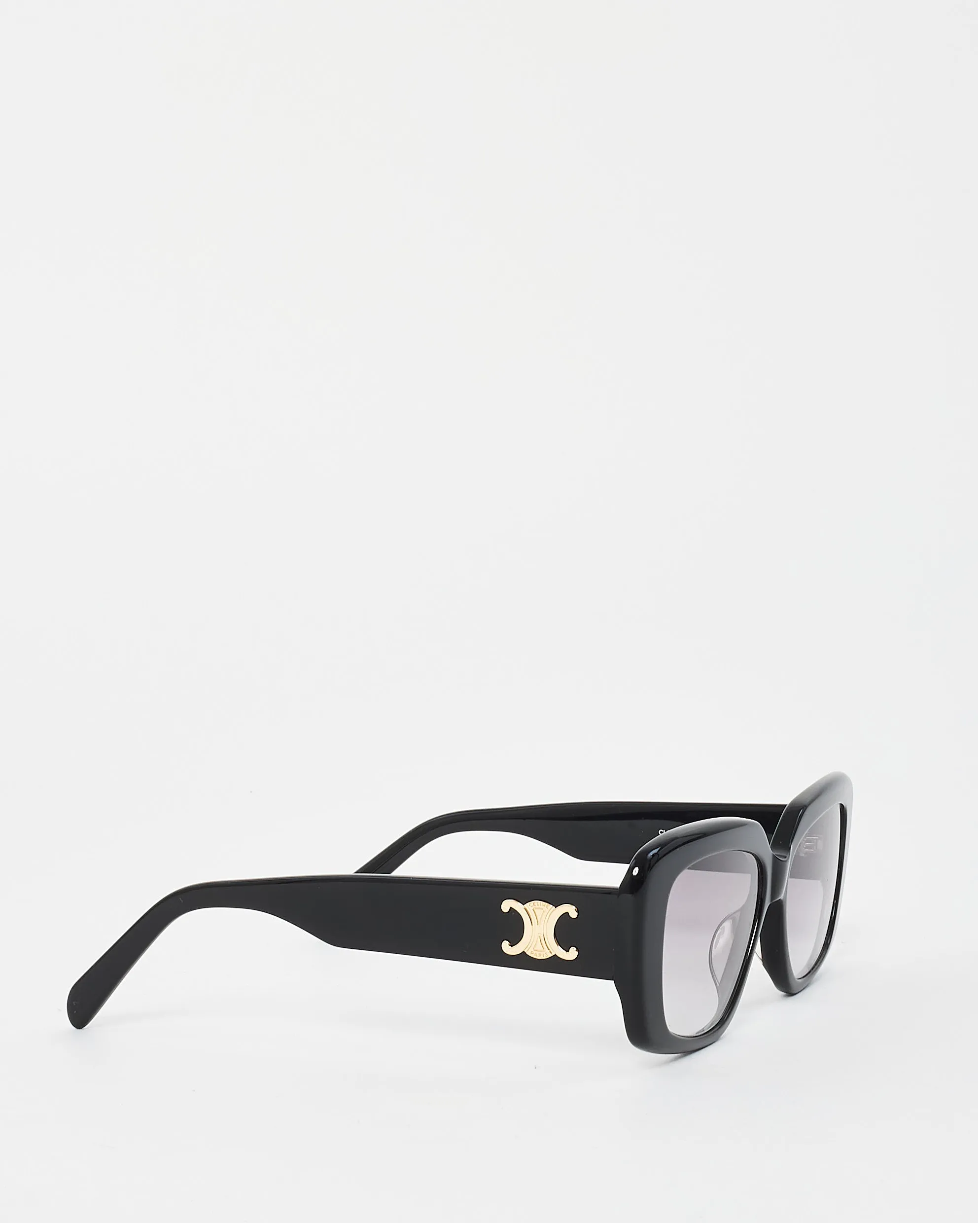 Celine Black Acetate CL40216U Triomphe Square Sunglasses