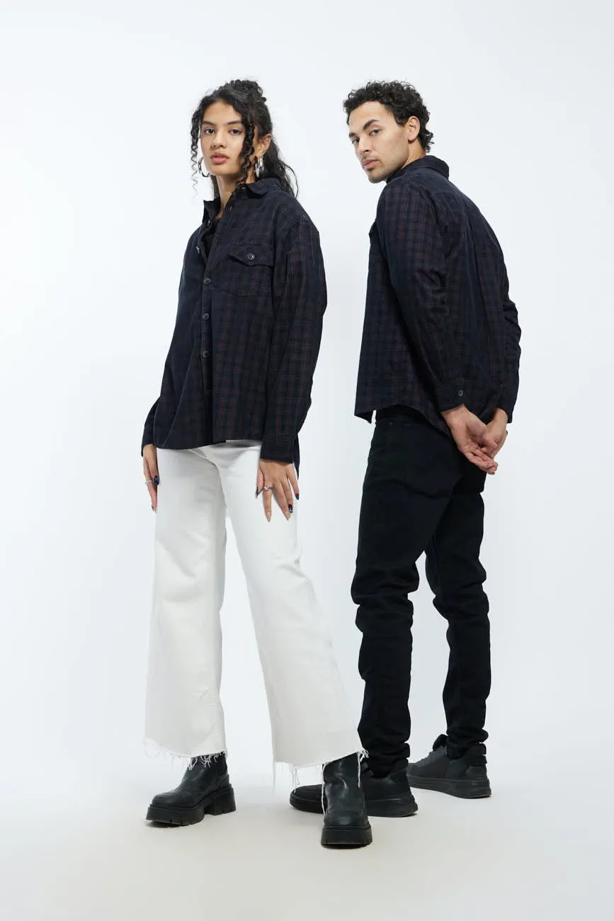 Check Corduroy Shirt 004 // regular fit