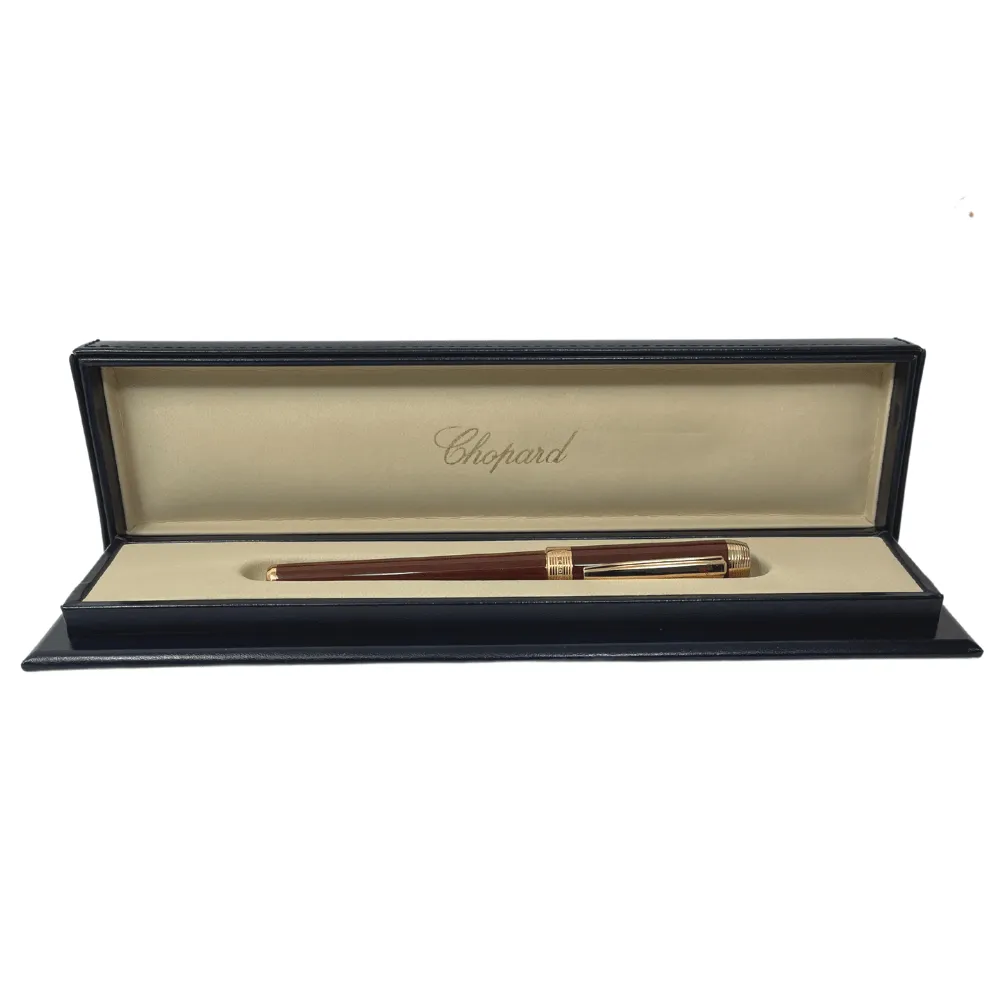 Chopard Classic Superfast Brown Mother of Pearl Acrylic Resin Rollerball Pen 95013-0406