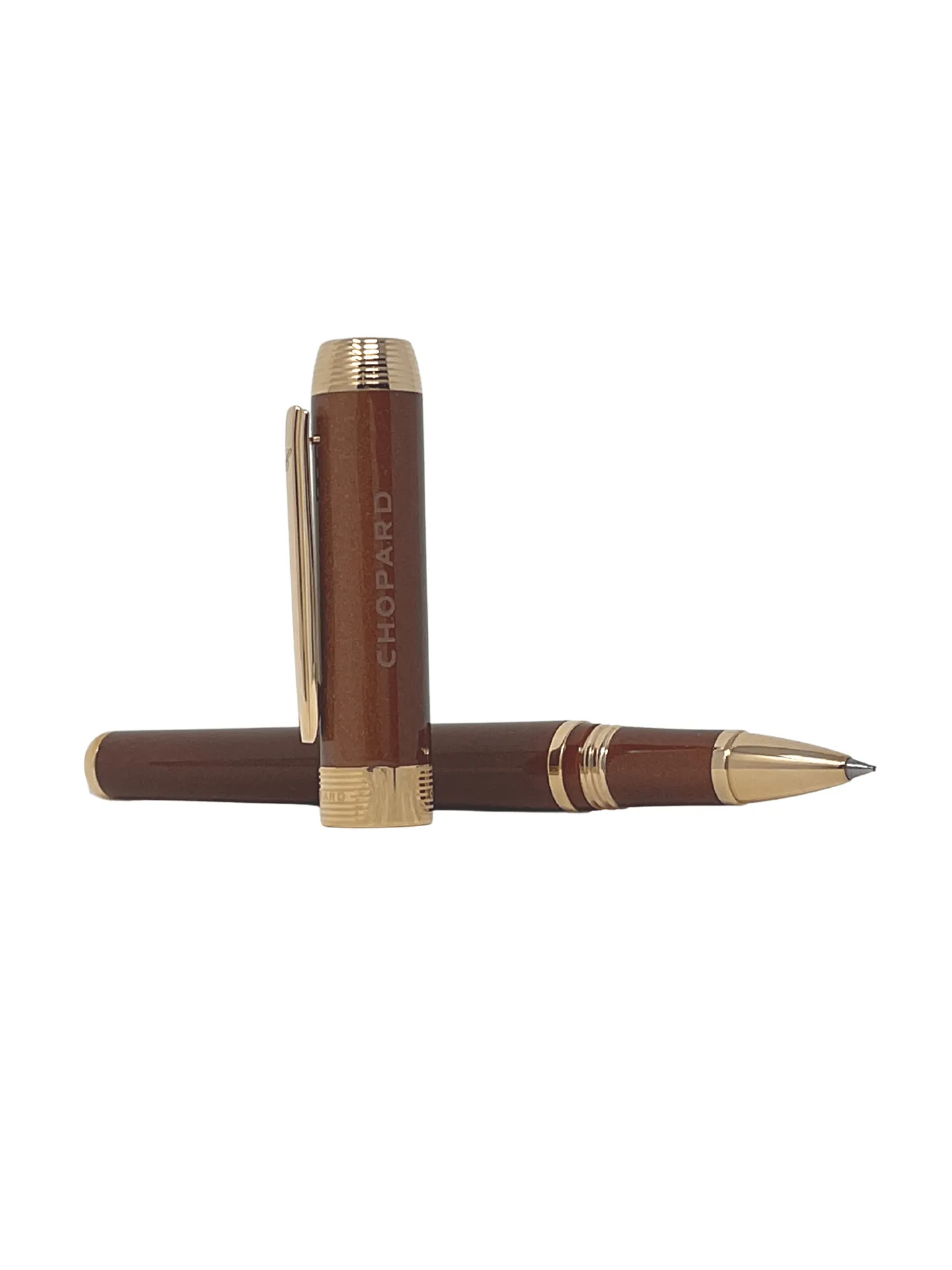 Chopard Classic Superfast Brown Mother of Pearl Acrylic Resin Rollerball Pen 95013-0406