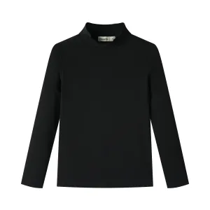 CLASSIC RIBBED TURTLENECK-BLACK