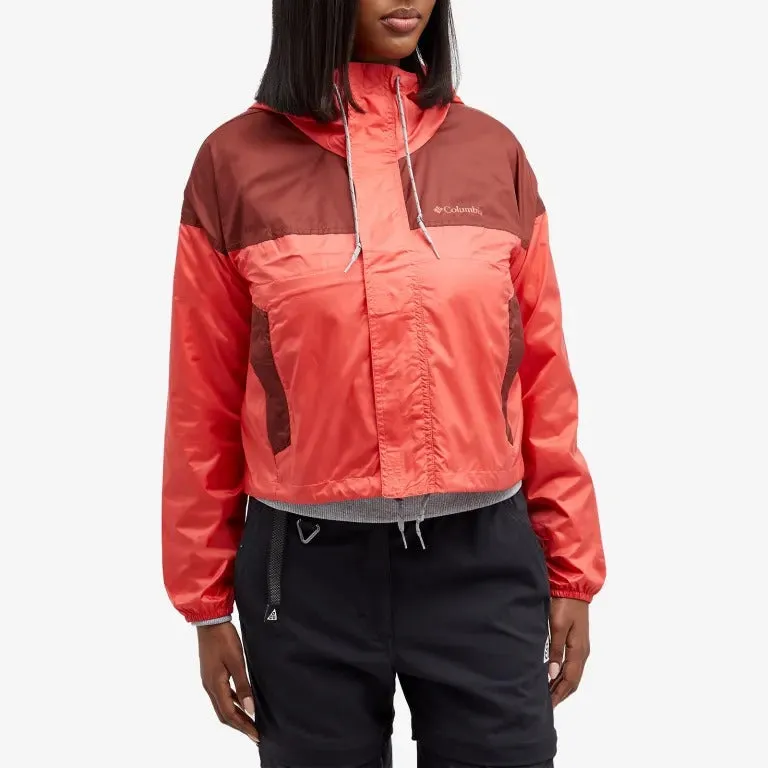 Columbia Flash Challenger Cropped Windbreaker, Red