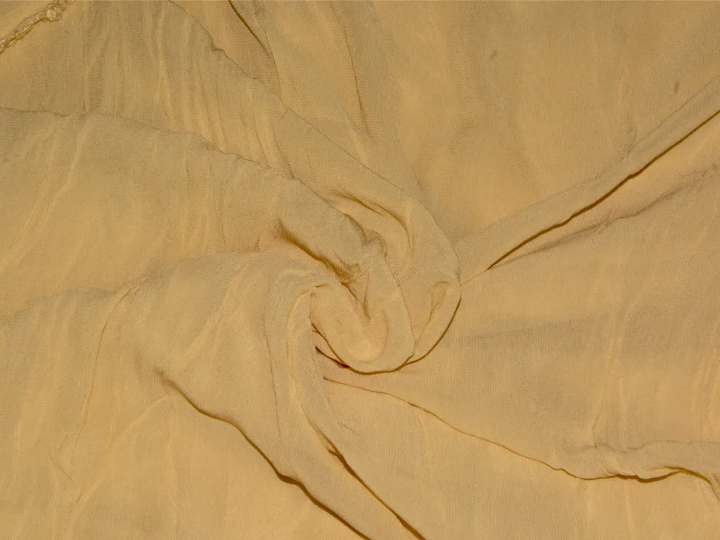 Dark Beige Plain Georgette Fabric