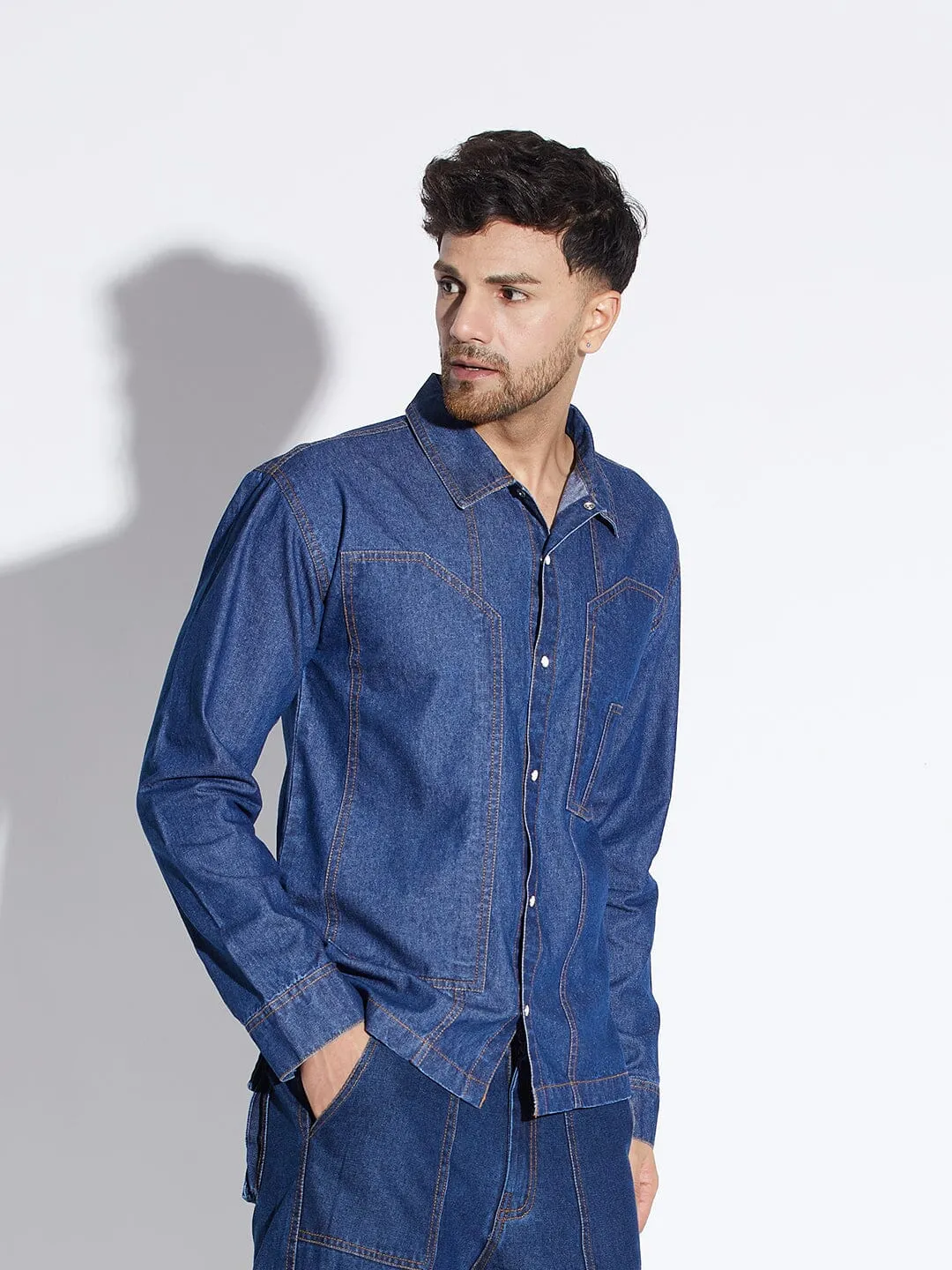 Dark Wash Carpenter Shirt