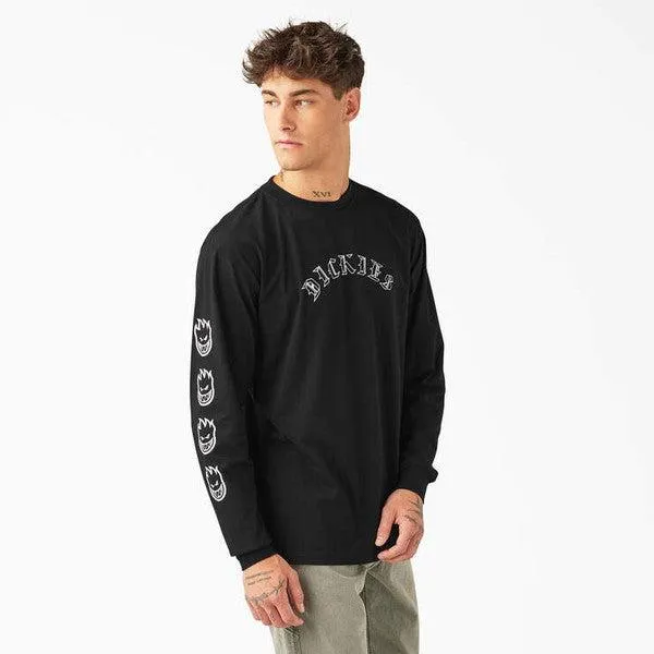 Dickies Skateboarding x Spitfire Wheels Long Sleeve T-Shirt Black