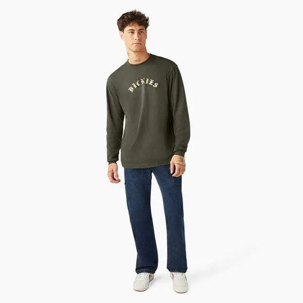 Dickies Skateboarding x Spitfire Wheels Long Sleeve T-Shirt Olive Green