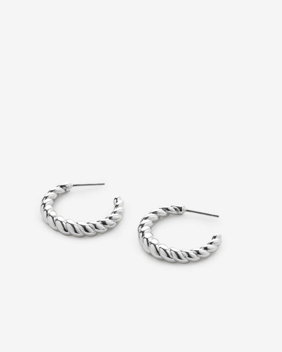 Entwined Twisted Hoop Earrings