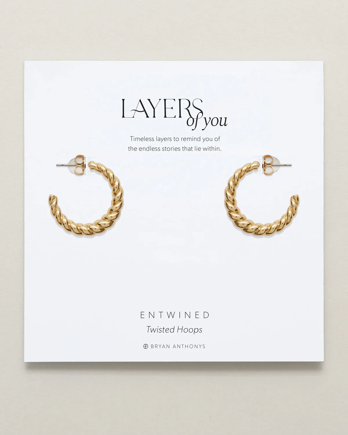 Entwined Twisted Hoop Earrings