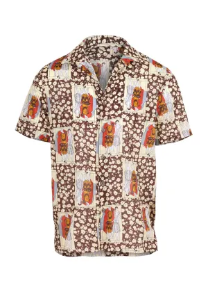 Felix Hawaiian Shirt Chocolate