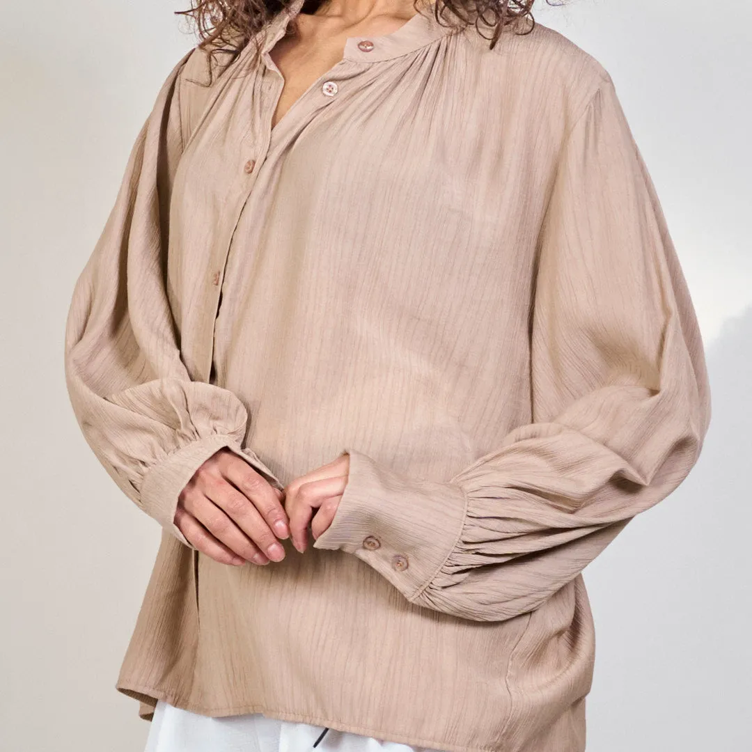 Flowing pleated blouse wholesale