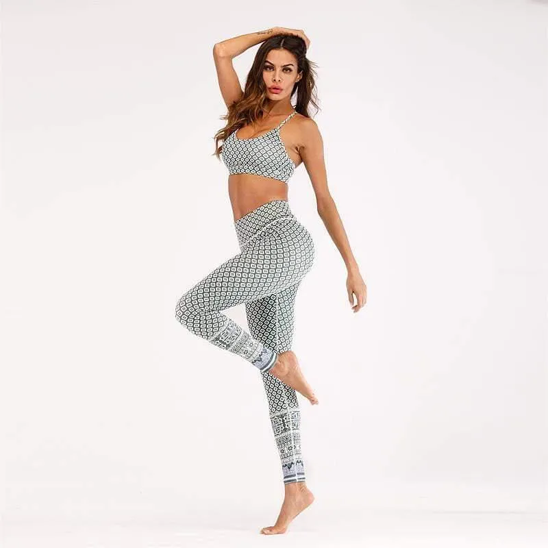 geometry pattern  yoga suit