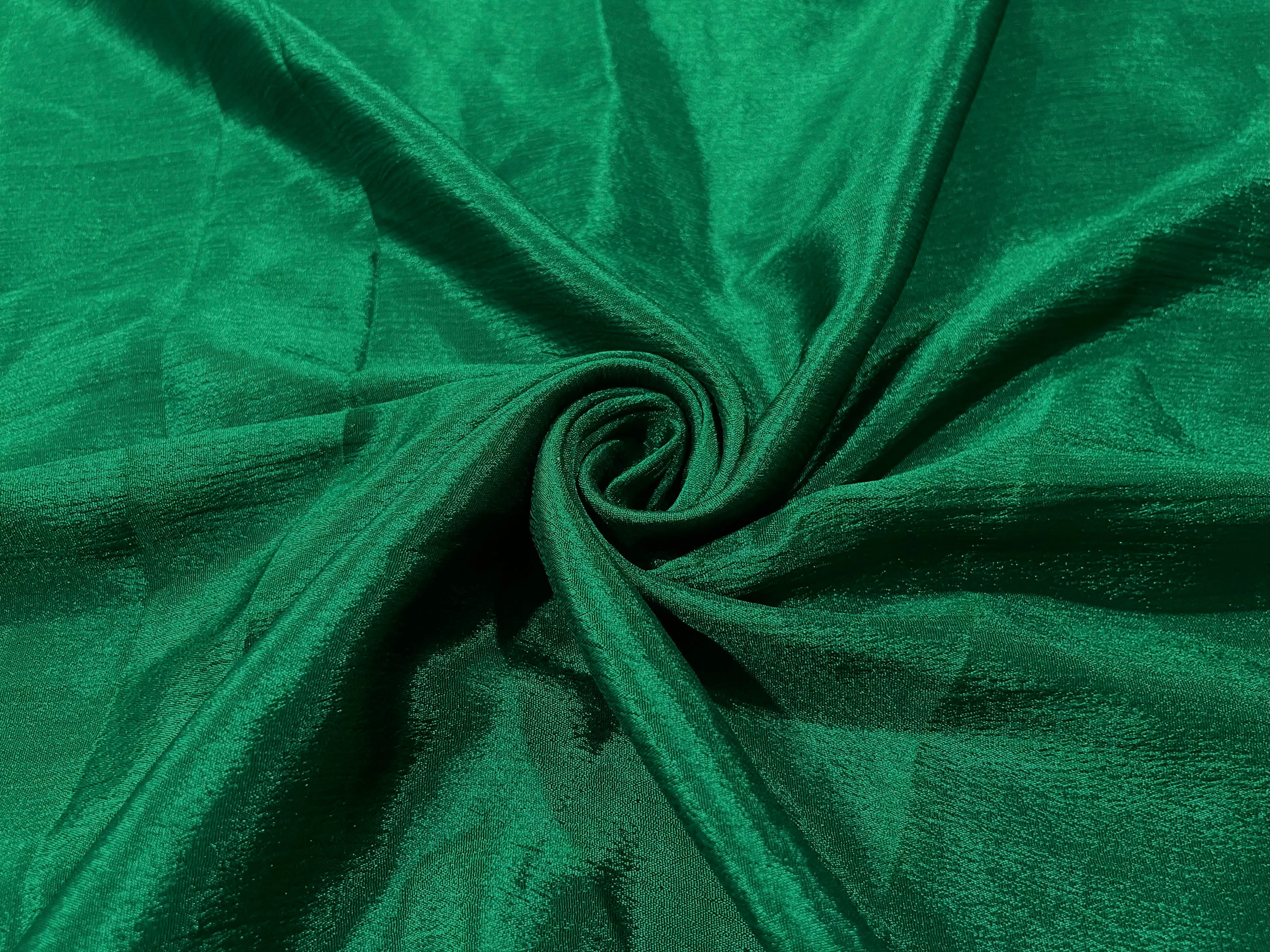 Green Plain Chinon Chiffon Fabric