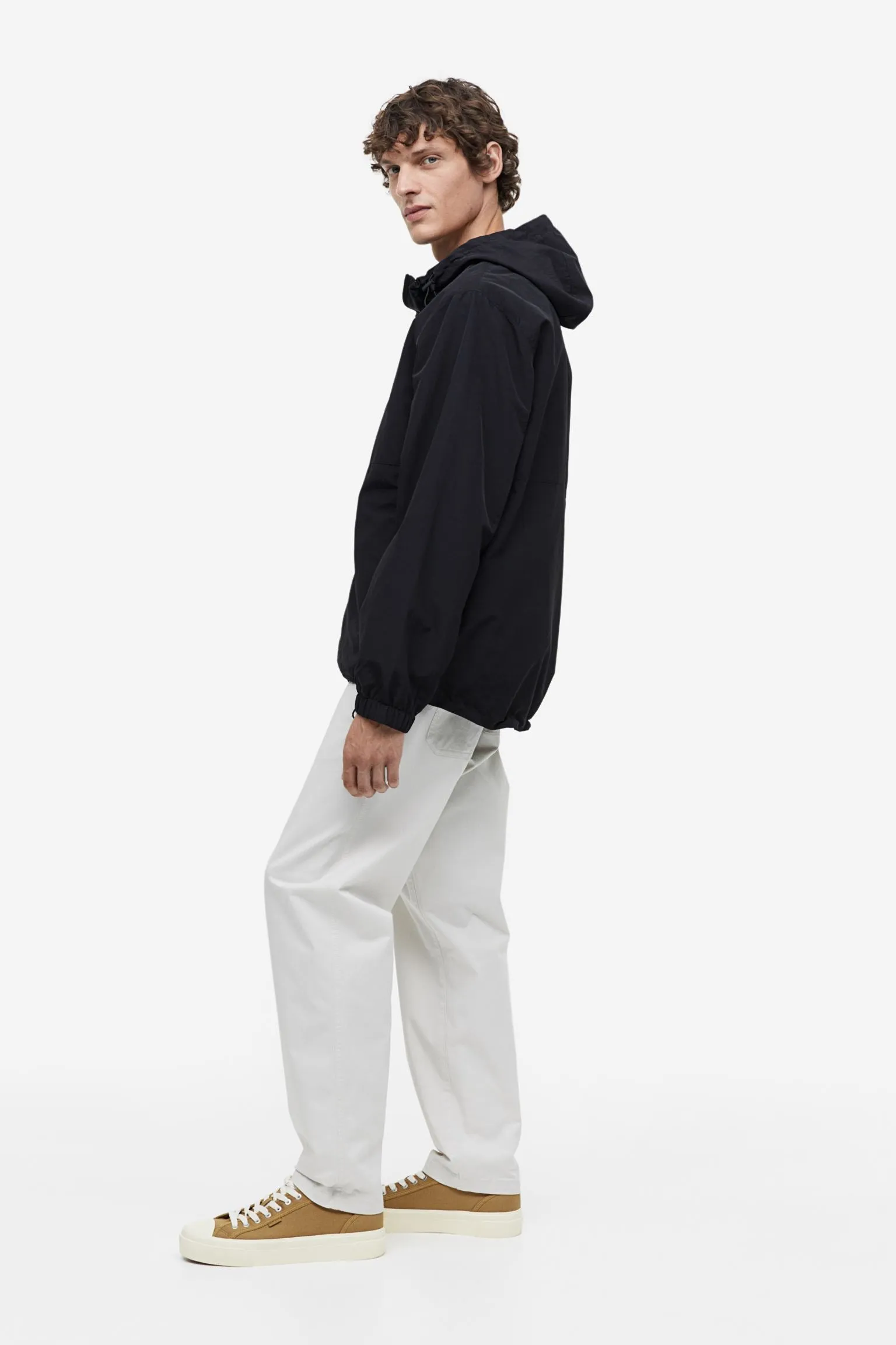 H&M Regular Fit Windbreaker, black