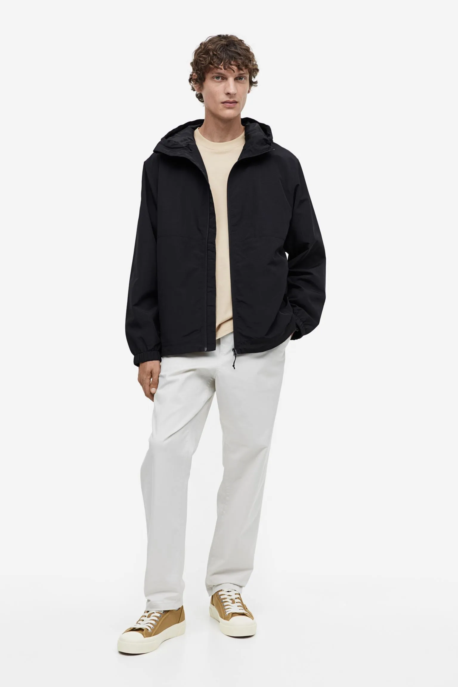 H&M Regular Fit Windbreaker, black