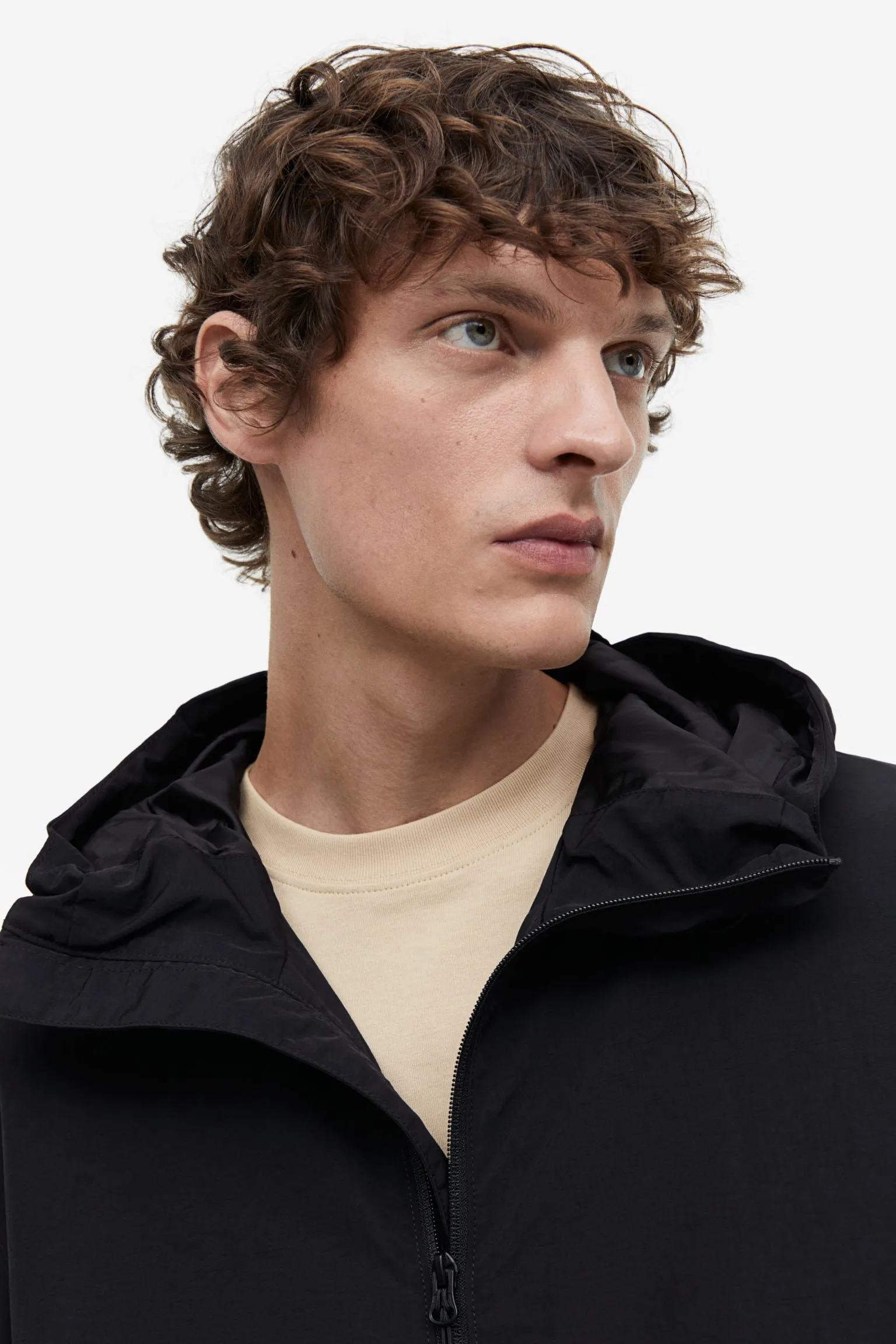 H&M Regular Fit Windbreaker, black