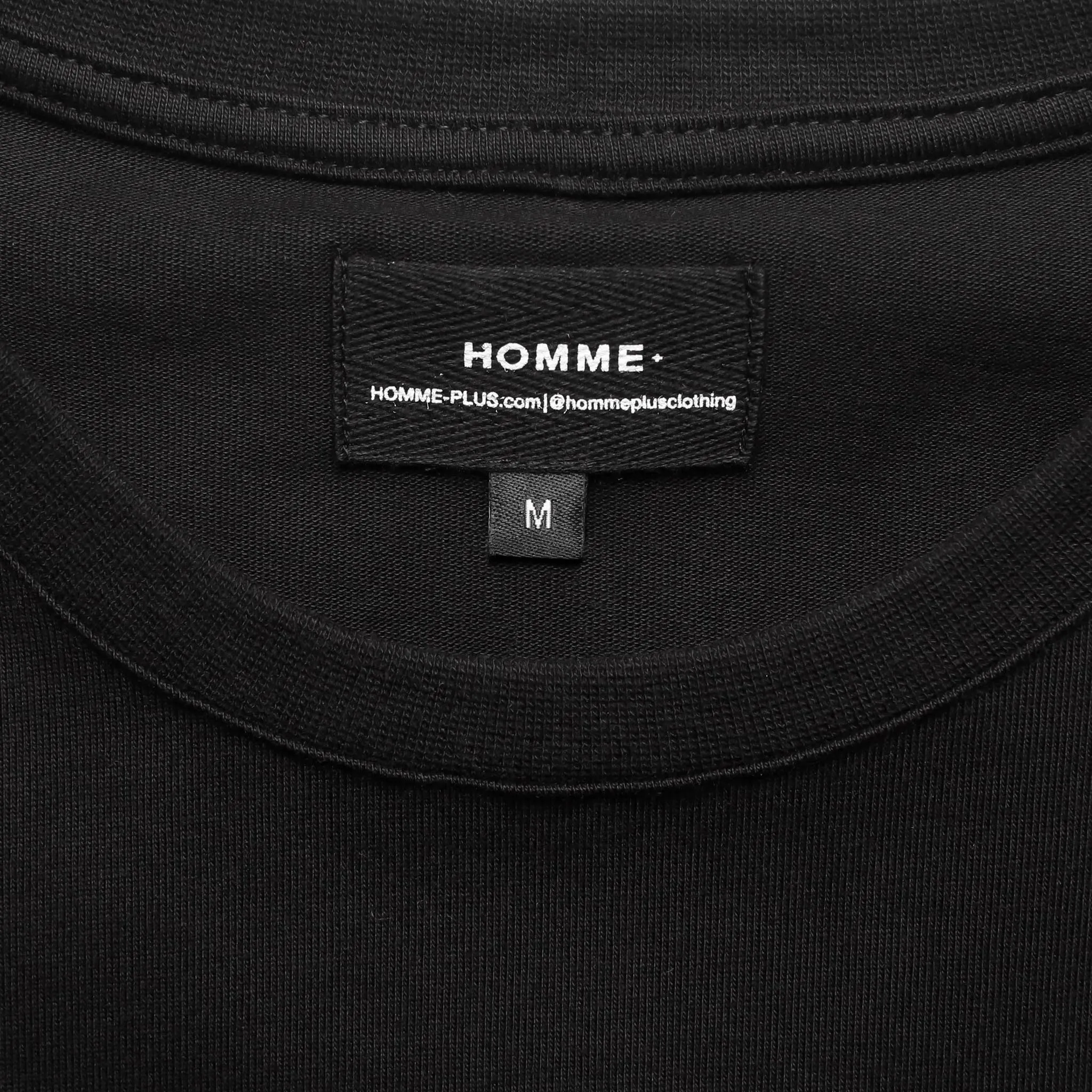 HOMME  'ESSENTIAL' Box Print Tee Black