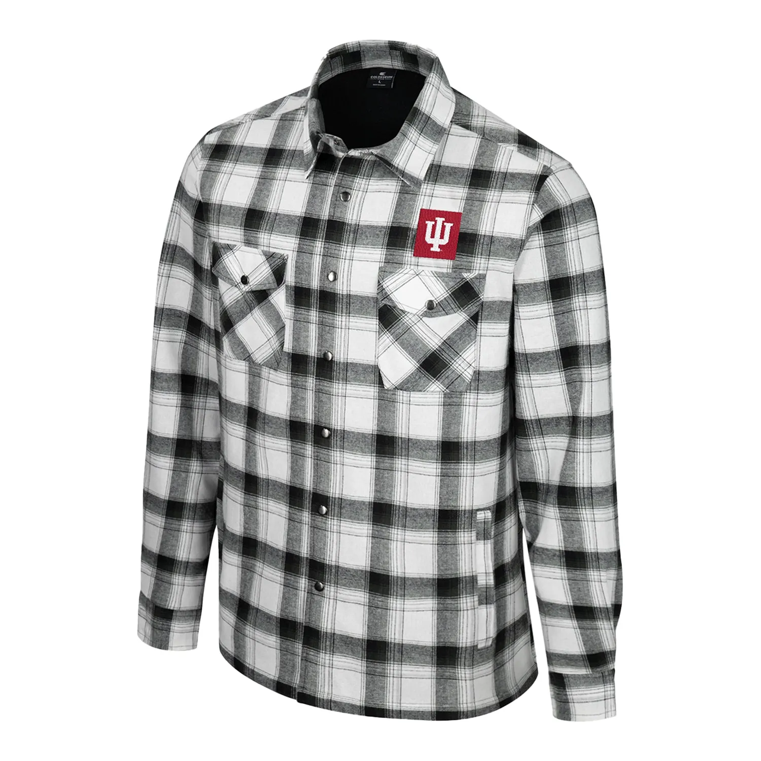 Indiana Hoosiers Silent Majesty Plaid Snap Jacket