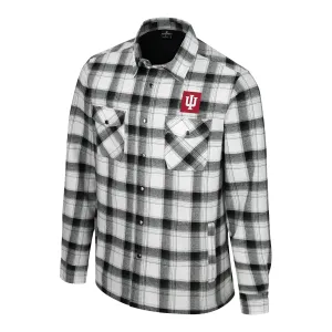 Indiana Hoosiers Silent Majesty Plaid Snap Jacket