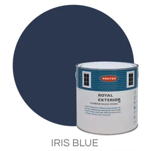 Iris Blue Royal Exterior Wood Finish