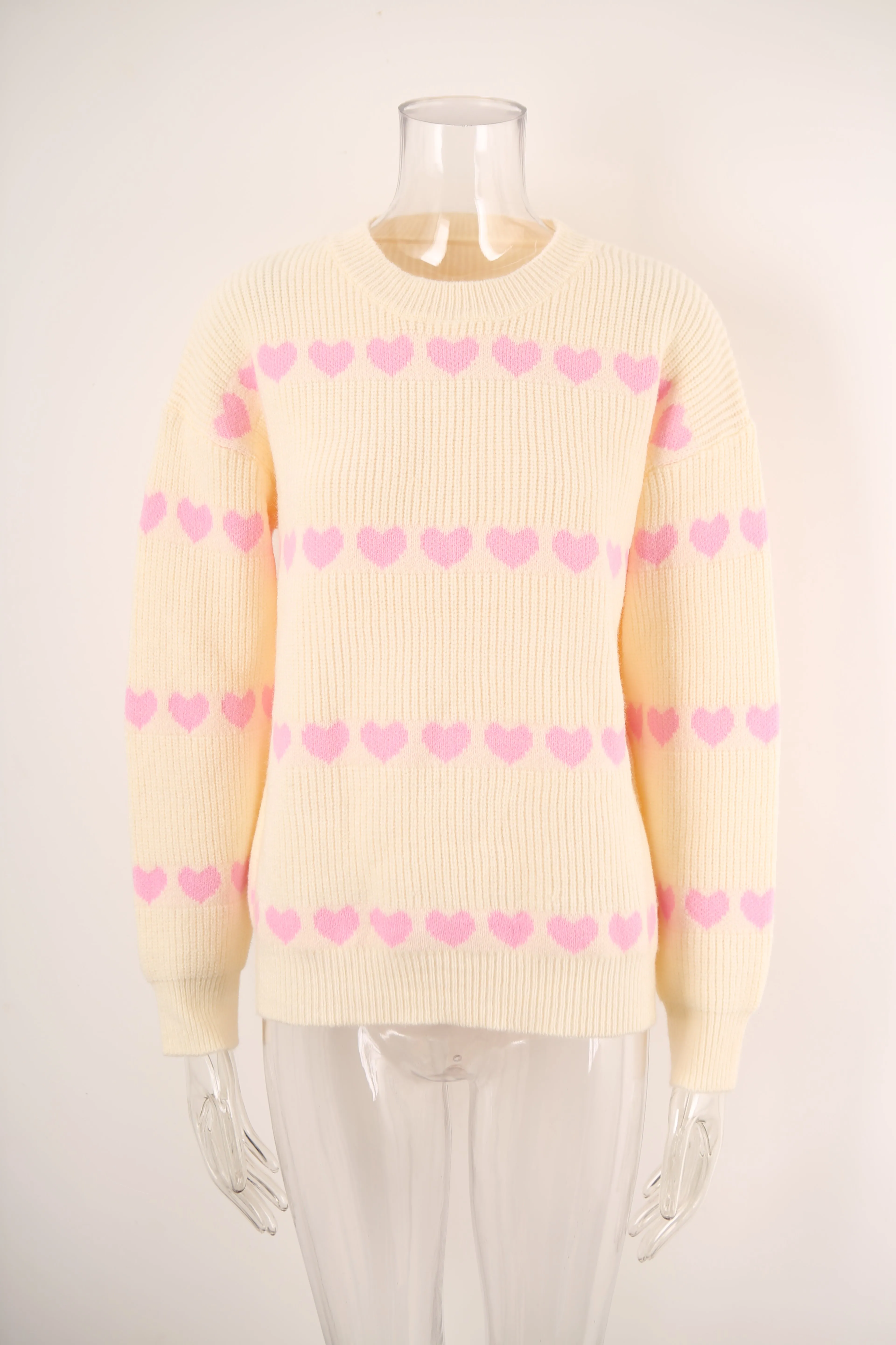 Knitwear Women Autumn Winter Women Knitwear Heart Trendy Pullover Sweater Women