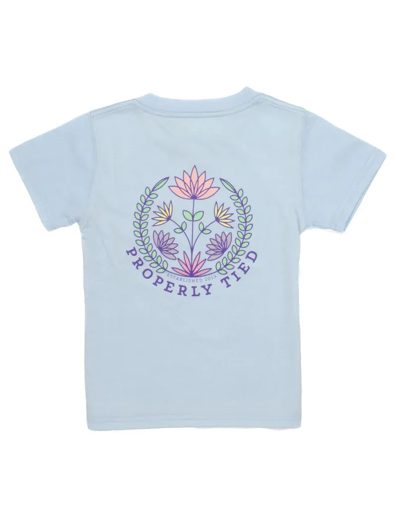 LD Floral SS Periwinkle