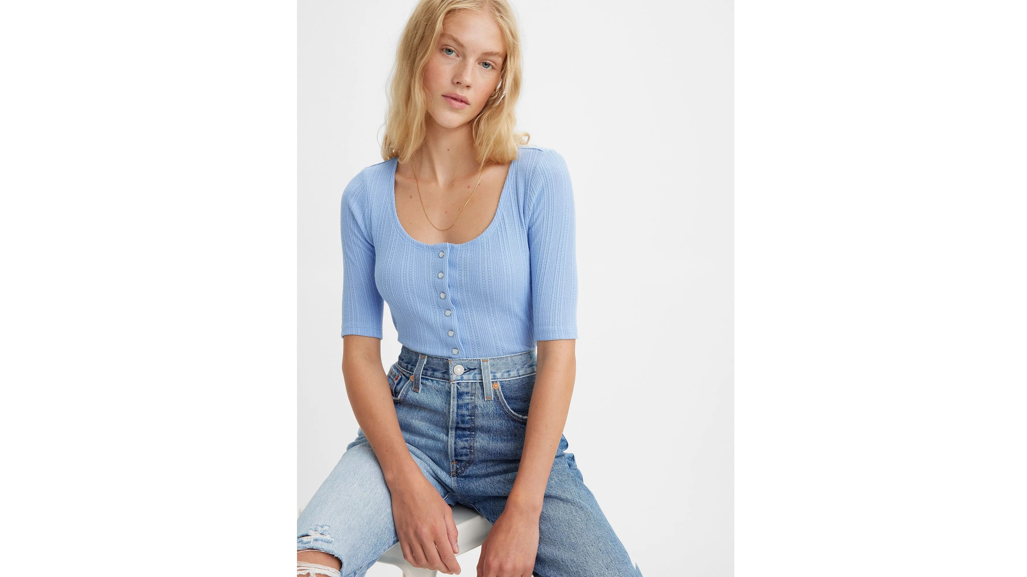 Levi's® Women's Dry Goods Pointelle Top