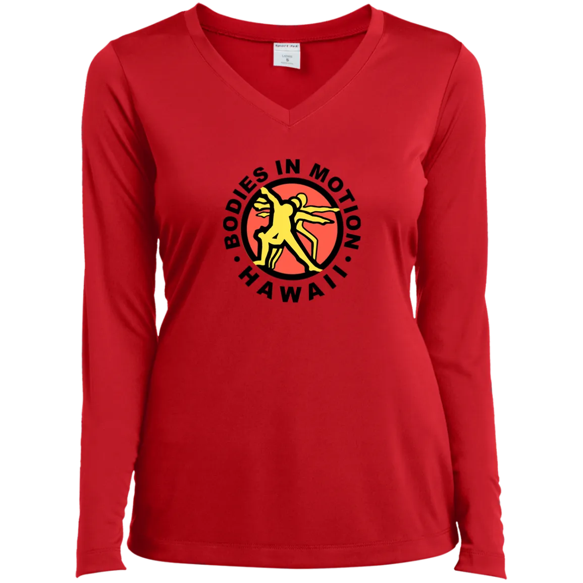 LST353LS Ladies’ Long Sleeve Performance V-Neck Tee