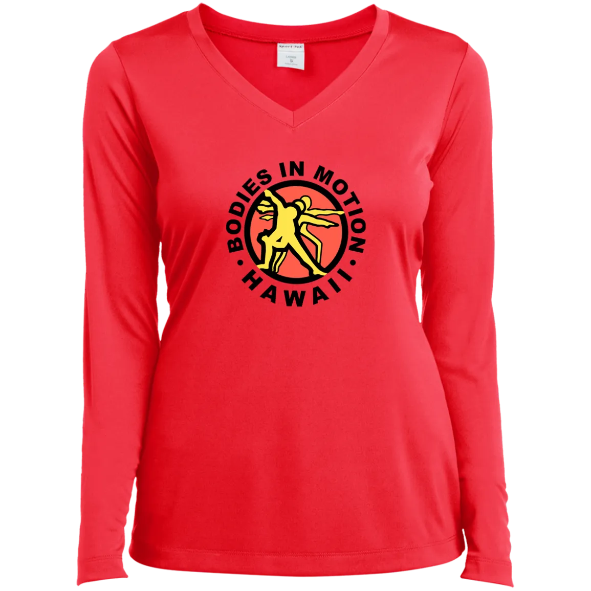 LST353LS Ladies’ Long Sleeve Performance V-Neck Tee