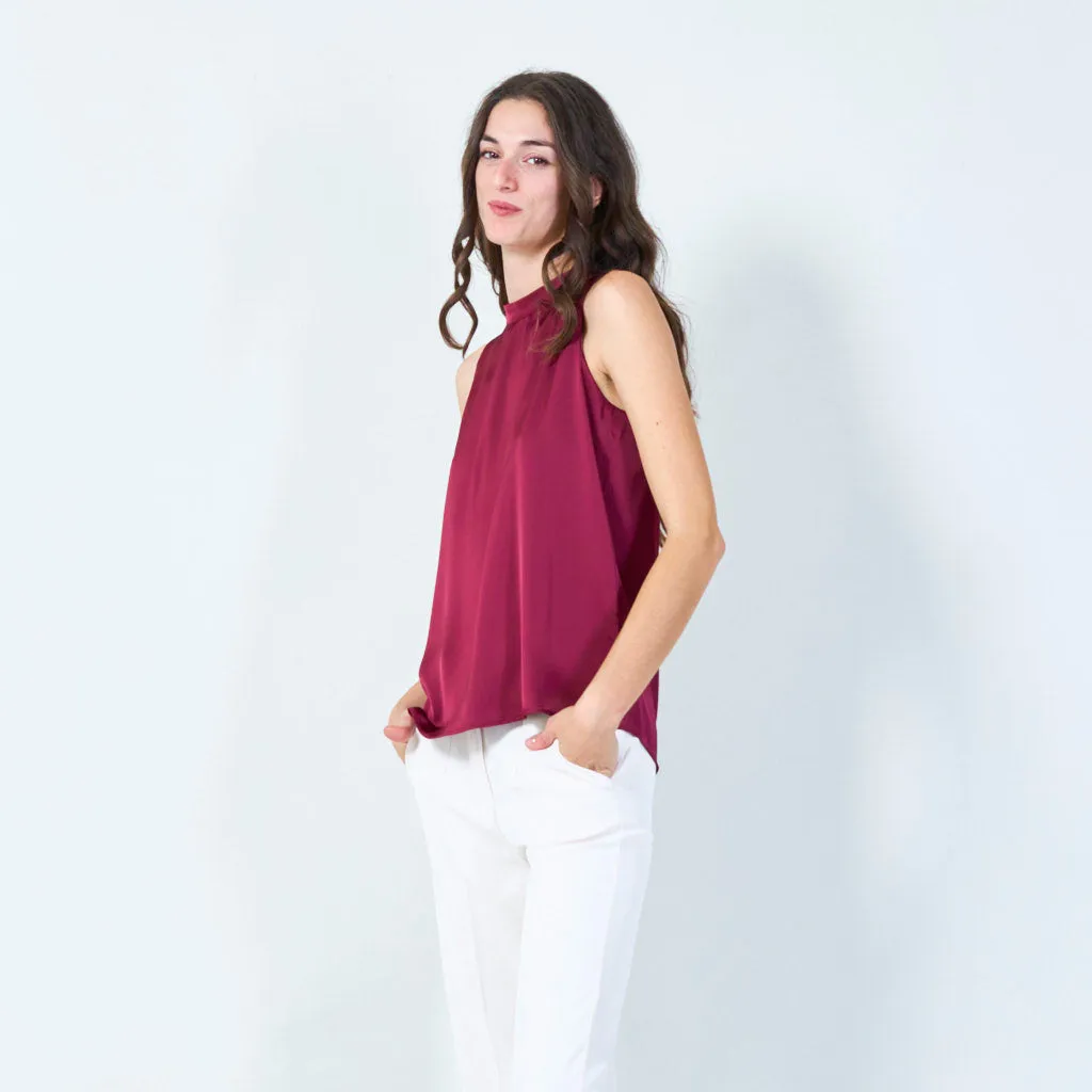 Minimalist sleeveless top wholesale