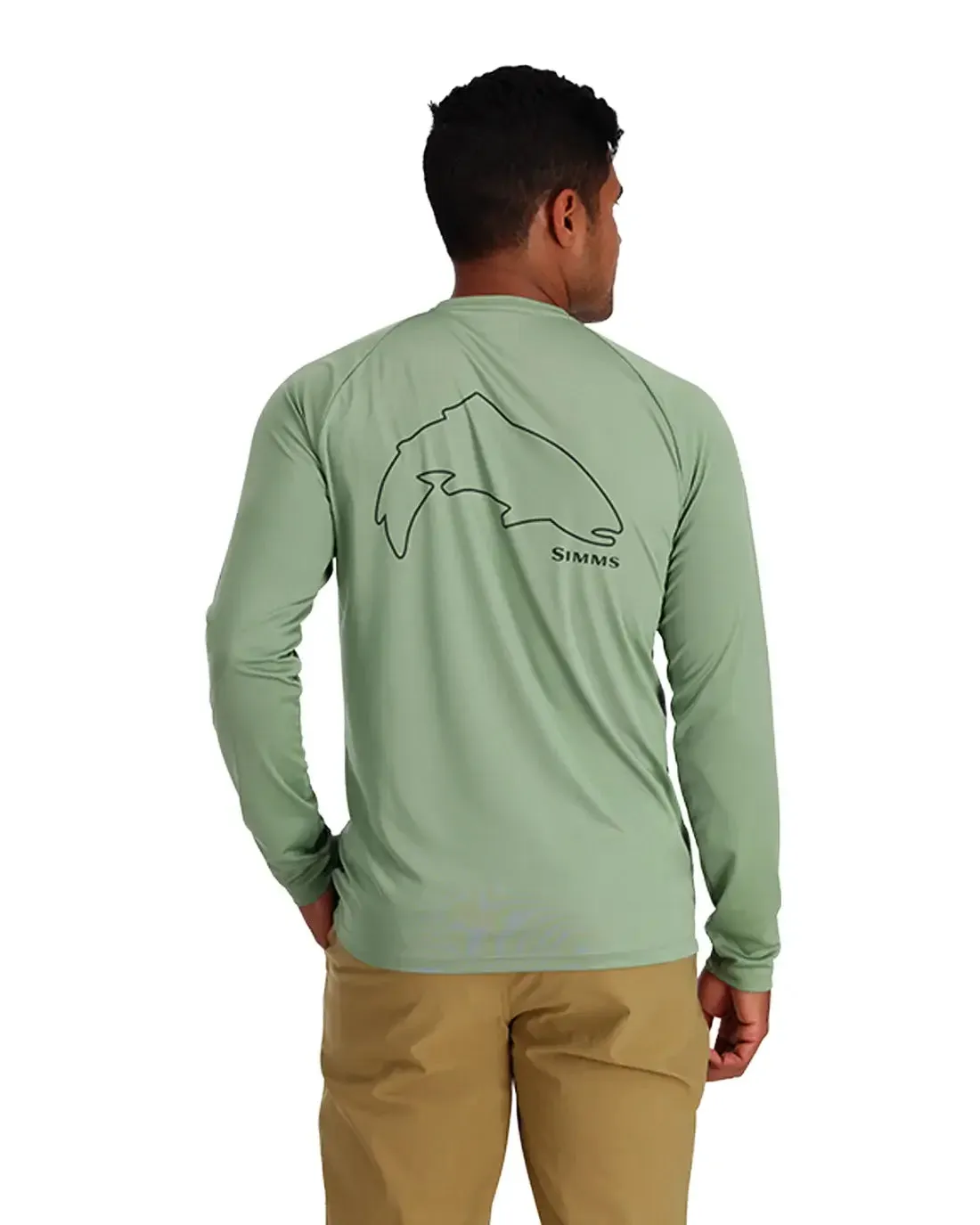 M's Tech Tee - Trout Outline/Field