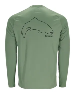 M's Tech Tee - Trout Outline/Field