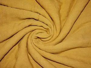 Mustard Yellow Plain Rayon Fabric (Wholesale)