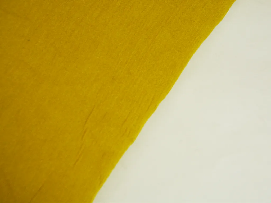 Mustard Yellow Plain Rayon Fabric (Wholesale)