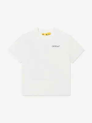 Off-White Boys Classic Arrow Tab T-Shirt in White