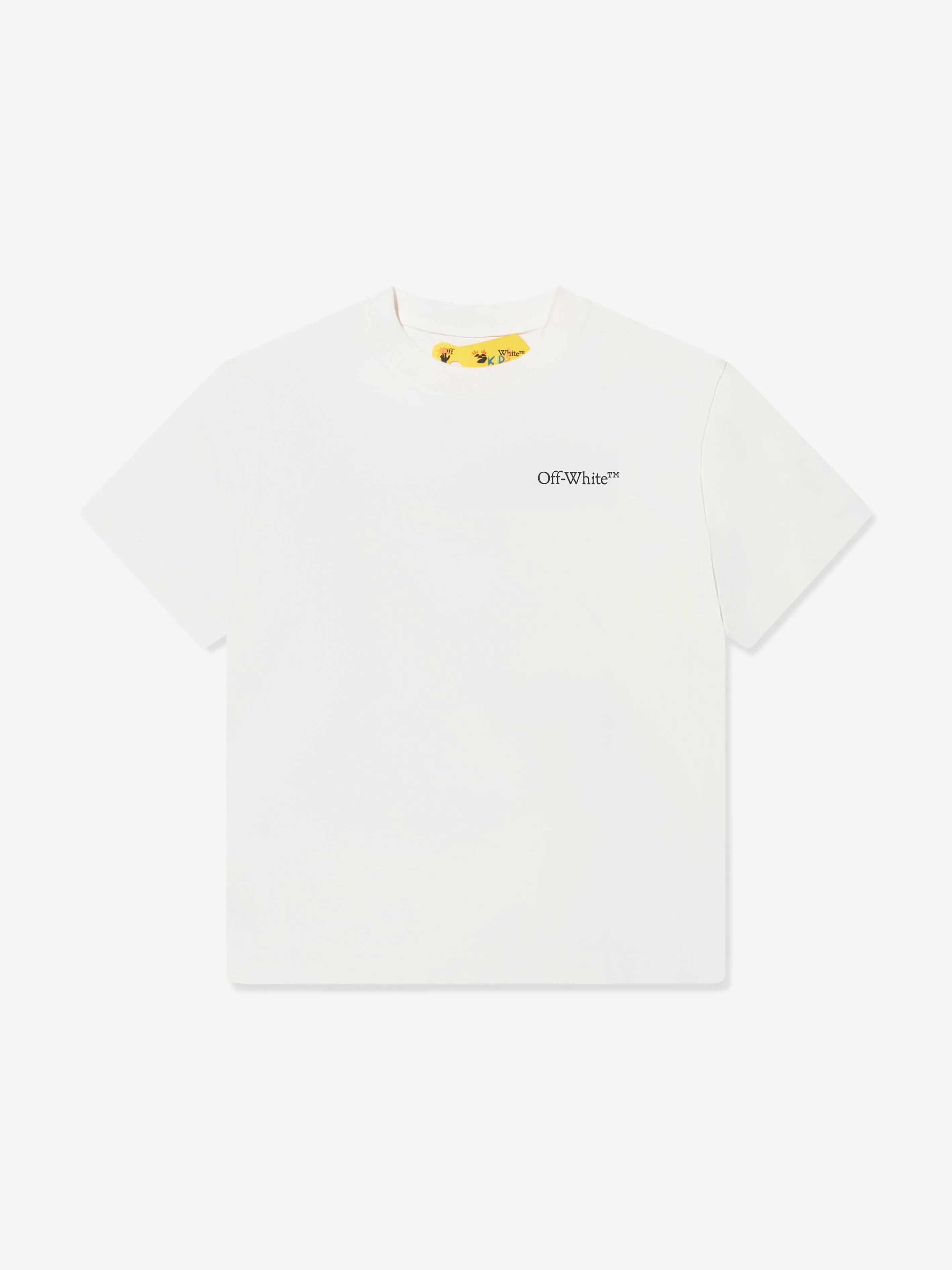 Off-White Boys Classic Arrow Tab T-Shirt in White