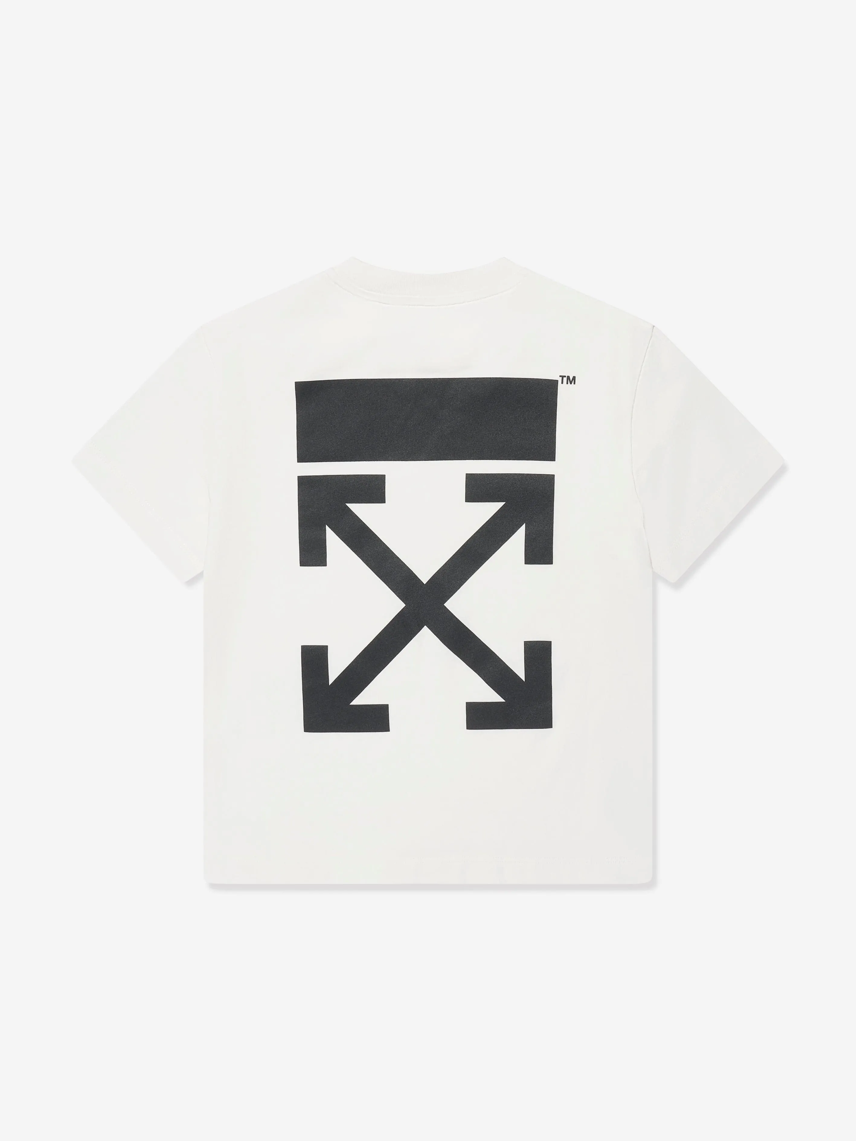 Off-White Boys Classic Arrow Tab T-Shirt in White